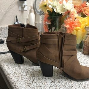 Brown booties!